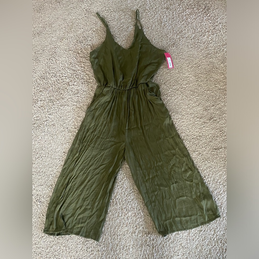 Xhilaration Olive Green Jumper/Playsuit